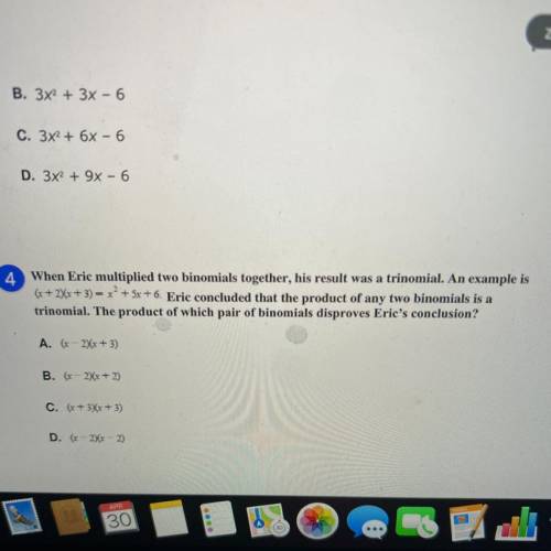 #4 please help! One question seen in pic