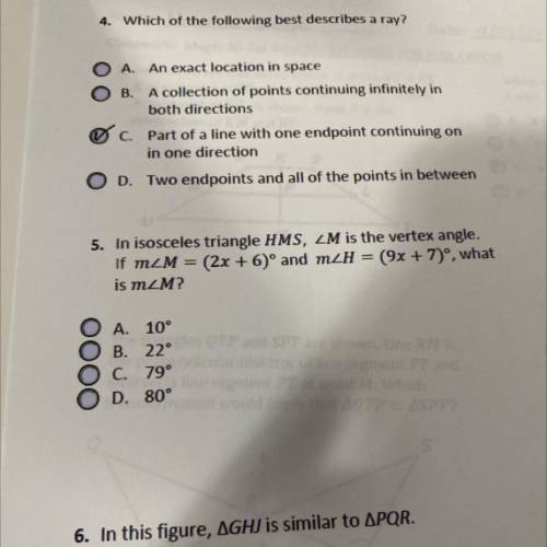 Please help with question 5