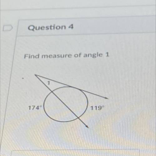 HELP FAST FOR TEST PLZ
Find measure of angle 1