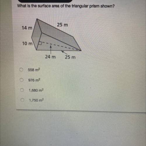 Pls help ASAP! What is the surface area of the triangular prism?