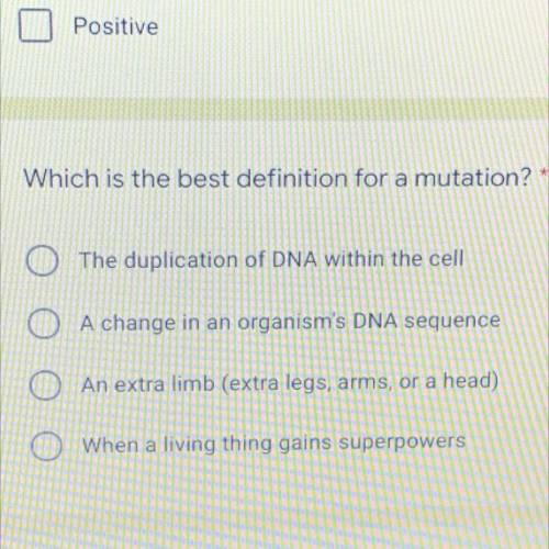 Which is the best definitions for mutation