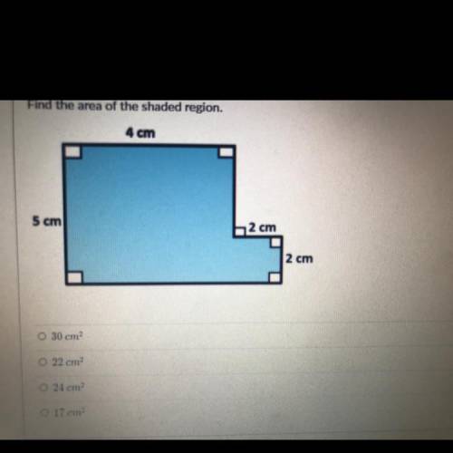 How to find the area of a shaded region?