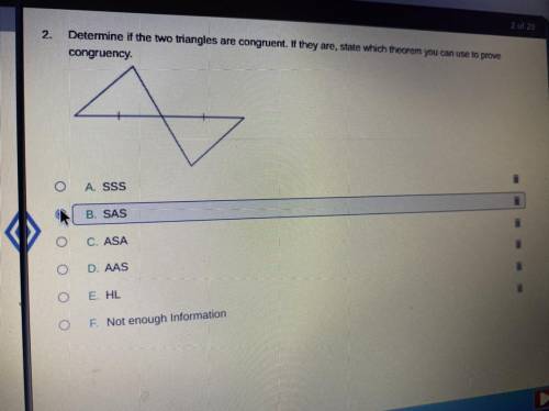 20POINTS! Determine if two triangles are congruent. If they are, state which theorem you can use to
