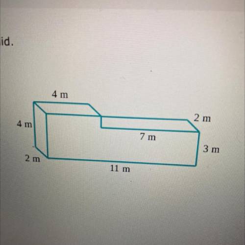PLA HELP ASAP 
Find the volume of the solid.