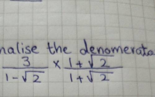 Rationalise the denomerator please write the steps​