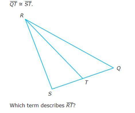 Geometry help please. Thank you. What term Describes RT?