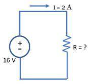 In the simple circuit shown, what is the resistance, R? (Remember that V = I*R)

answer choices
8