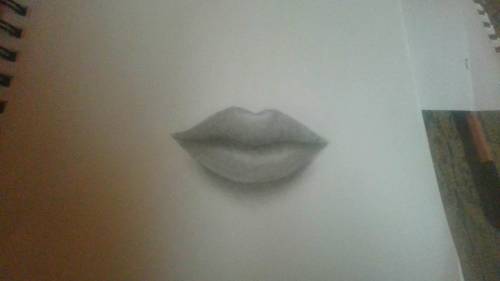 just finished a drawing of a mouth that i've been working on. I was really bad at first so i decide