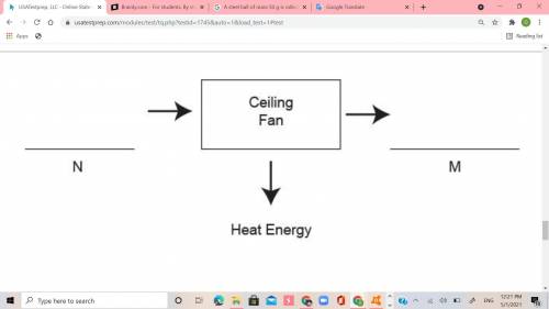 Consider the model of the energy transformation of this system. What can you say about N and M in t