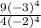 \frac{9(-3)^4}{4(-2)^4}