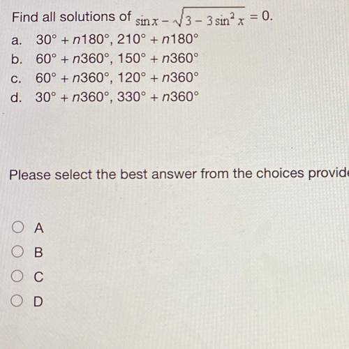 Which answer choice?