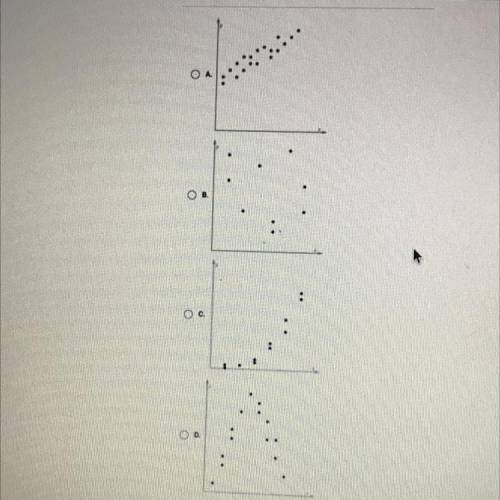 Which scatterplot shows a linear association?