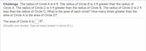 The radius of is . The radius of is greater than the radius of . The radius of is greater than the