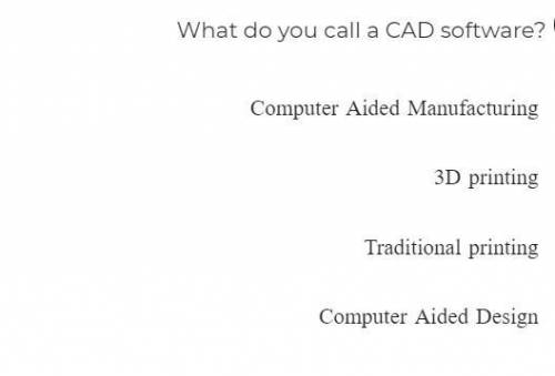 What do you call a CAD software?