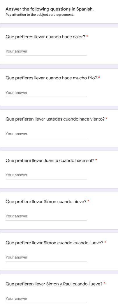 HEY CAN ANYONE PLS ANSWER DIS SPANISH WORK PLSS!!