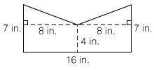 What is the area?

1. 88 square inches
2. 96 square inches
3. 120 square inches
4. 80 square inche