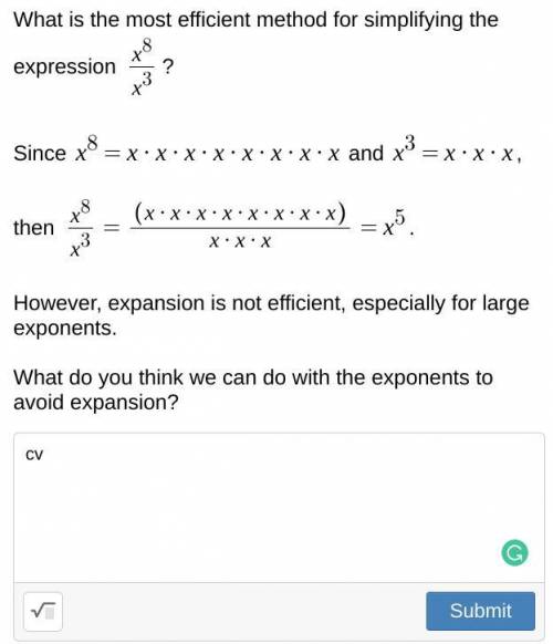 What is the most efficient method for simplifying the expression?