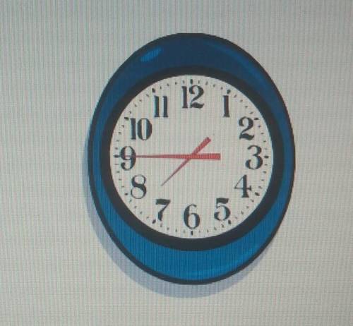 What time does the clock show?​