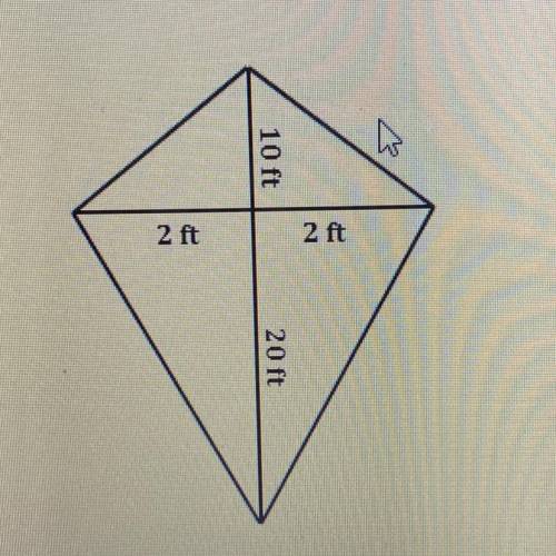 What is the area of the kite?