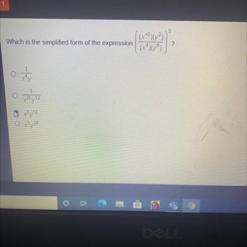 Which is the simplified form of the expression?