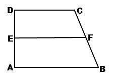 EF is a midsegment. If DC = 2x + 3, EF = 10, and AB = 3x + 2, find the value of 'x'.

actually ans