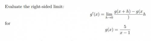 Find the Right sided limit of the equation shown below

PLEASE SHOW YOUR WORK OR EXPLAIN HOW YOU G