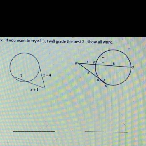Solve for x
help please!!