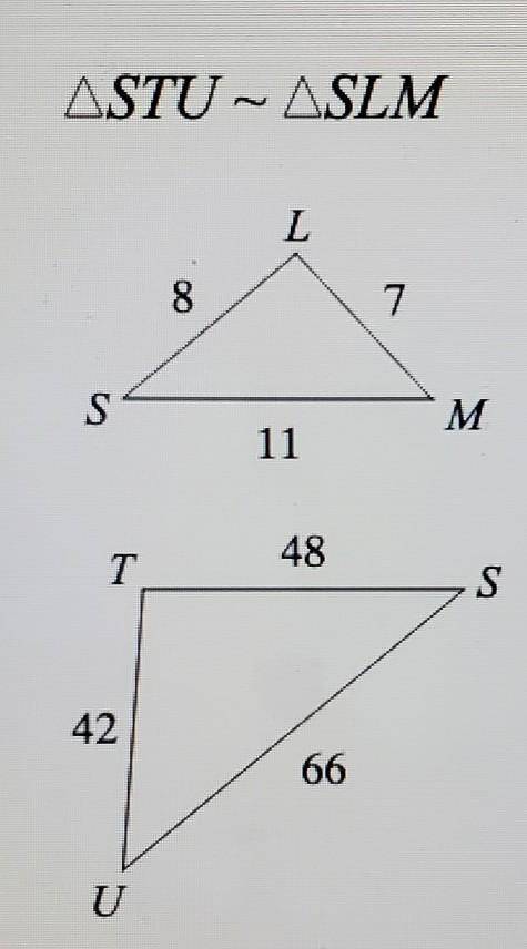 State if the triangles in each pair are similar. If so, state how you know they are similar.

A. N
