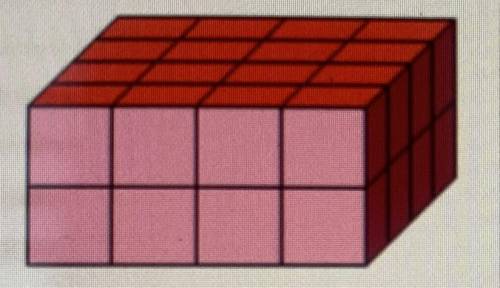 The prism below is packed with no gaps between the cube that measure 1/4 ft. What is the volume, in