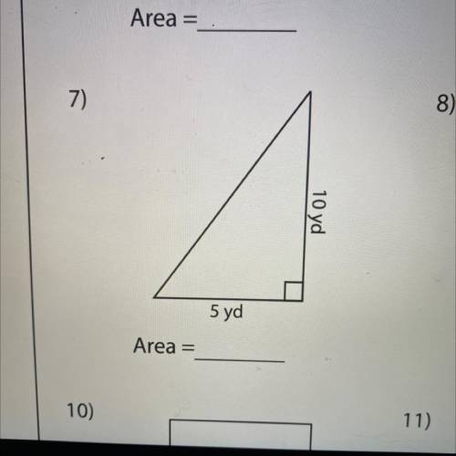 Find the area of the figure