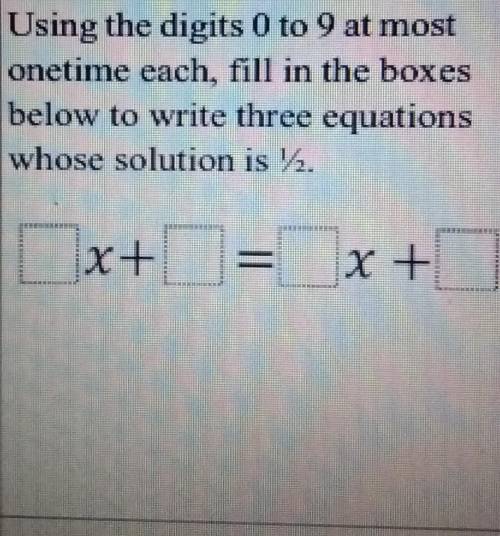 ILL MARK BRAINLIEST.

Solving Equations Using the digits 0 to 9 at most onetime each, fill in the