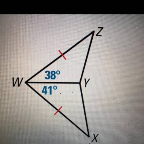 Which statement is true of the diagram below?

1. WX < YZ
2. XY = YZ
3. WY = WZ
4. XY > YZ