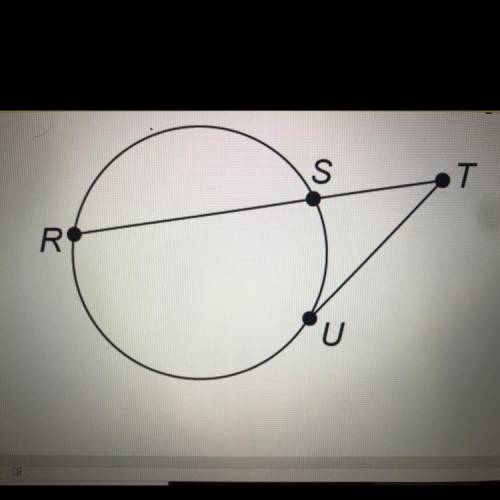 1. In the figure, TU is tangent to the circle at point U. Use the figure to answer the questions