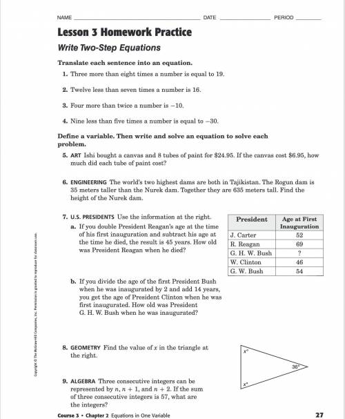 QUICK! I need help/answers on questions 3-9 on this worksheet.