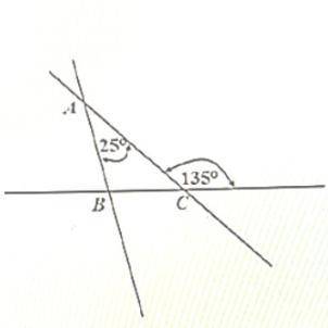 In the triangle, what is the degree measure of angle ABC

I’m not going to show answer options cs