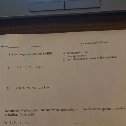 I need help with one and two