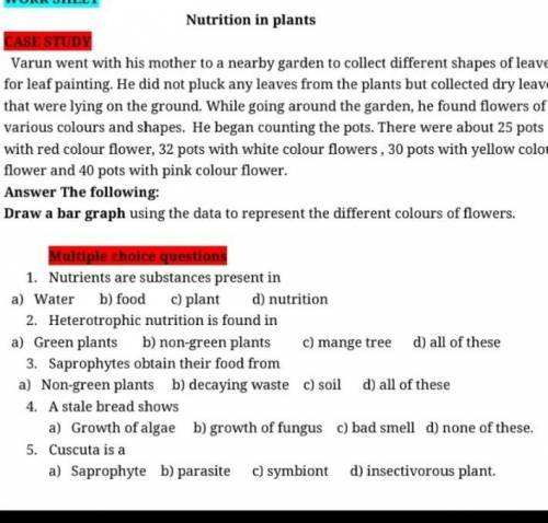 Pls find the full answer of this questions also draw bargraph​