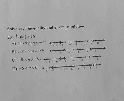 Please help!!Solve each inequality and graph its solution​