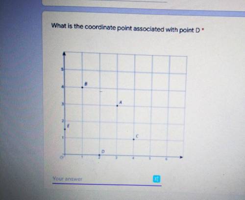 What is the coordinate point associated with Point d

no flile or link or i will be report you ​