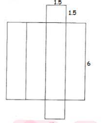 the net of the rectangular prism is shown below. use a ruler to measure the dimensions of the net t