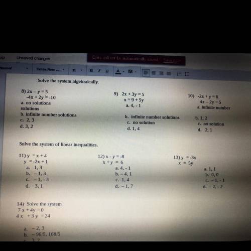 I need help with 8,9, and 10