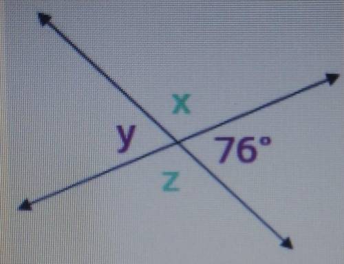 HELP I NEED HELP WITH EXPLANATION PLS??‼️‼️‼️

what is the measure of angle y?1) 104°2) 90°3) 76°4