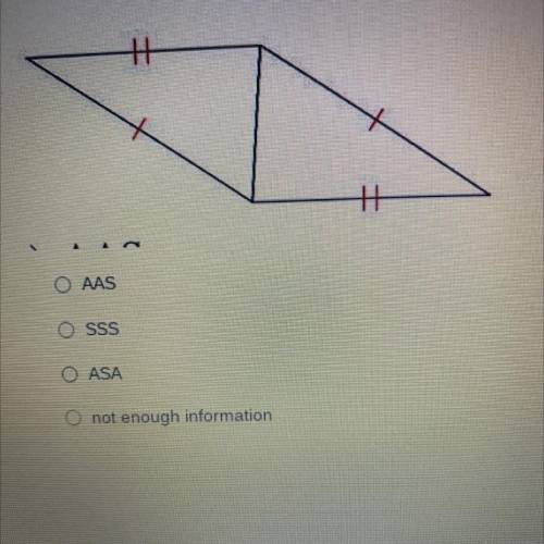 Are these two triangles congruent? if so state, how you know.
