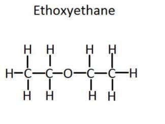 Draw the structure of ethoxyethane​