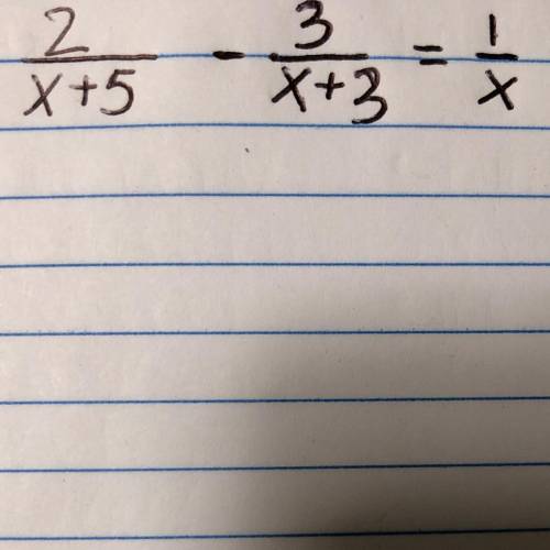 2

X+5
3
X+3
-IX
i forgot how to do this if someone could help that would be awesome :)