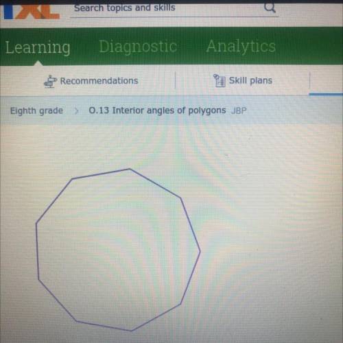 What is the measure of each angle in a regular nonagon?
