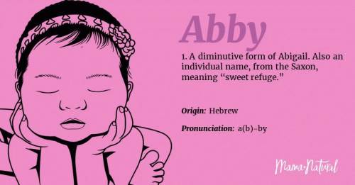 I don't know why But 'Abby' is the cutest name for a girl kid, What names do you Like?
