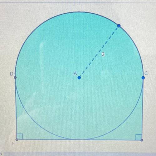 Find the area of the shaded region, Round to the nearest tenth of a square unit.