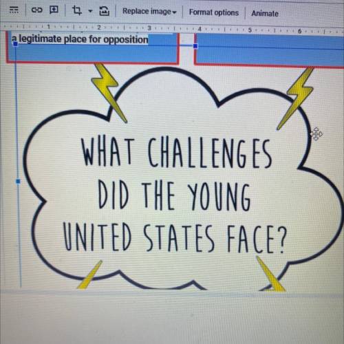 What challenges did the young untied states face?