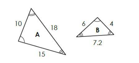 What is the scale factor of these similar triangles?